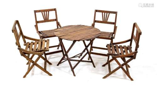 Garden chair set for children aroun