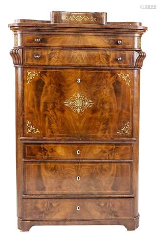 Biedermeier standing secretary c. 1