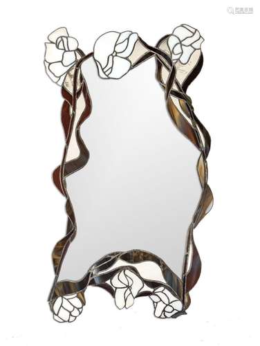 Decorative mirror in Tiffany style,