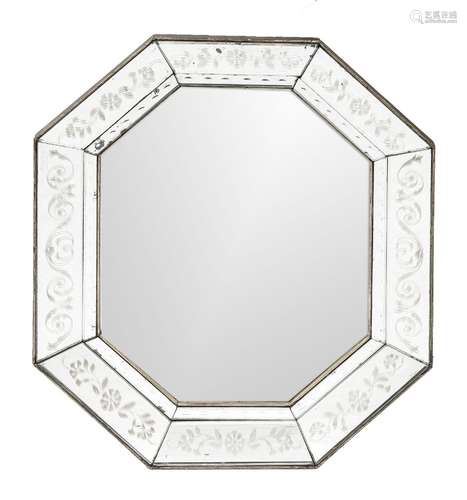 Italian wall mirror, 20th century,