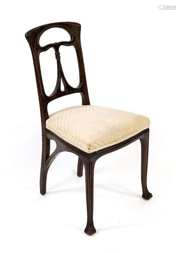 Art Nouveau chair circa 1900, solid