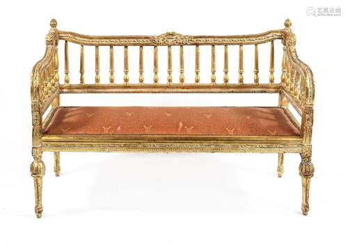 Bench in Louis-Seize style, 20th ce