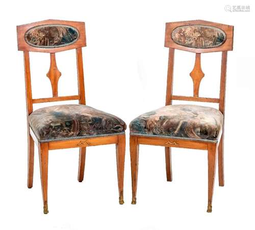 Pair of decorative chairs, Art Nouv