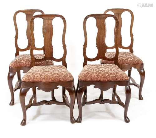 Set of four chairs in baroque style