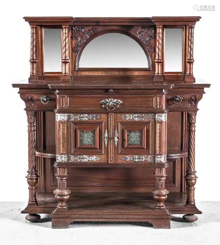 Sideboard with top, mahogany, c. 19