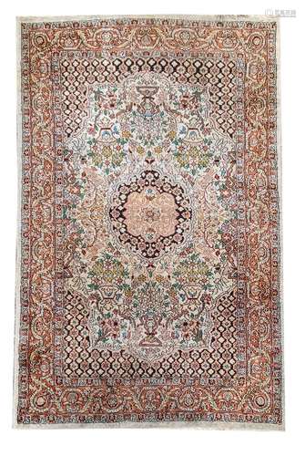 Silk carpet, 154 x 87 cm