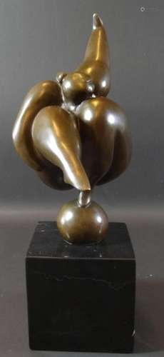 MILO "TURNERIN MIT BALL", BRONZE