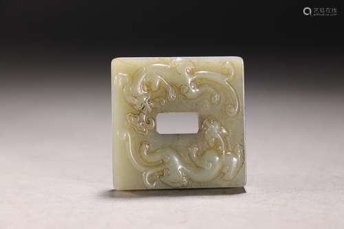 Hetian jade dragon pattern jade wall