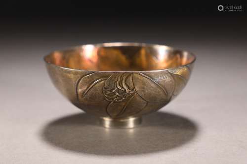 Sterling Silver Floral Bowl