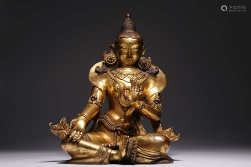 Gilt Bronze Tara