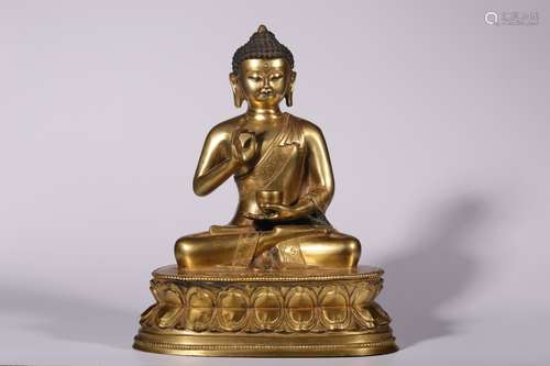 Gilt Bronze Shakyamuni