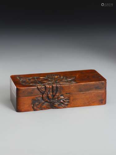 Boxwood lotus lid box