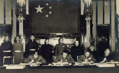 侯波等 1951 侯波等 毛泽东、朱德等在西藏和平解放签署仪式（19张）...