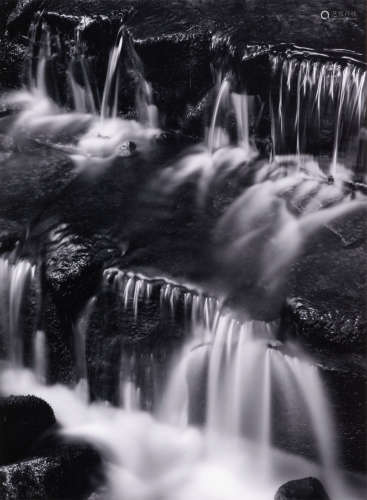 安塞尔·亚当斯 1961/1974 安塞尔·亚当斯 约塞米蒂国家公园瀑布 银...