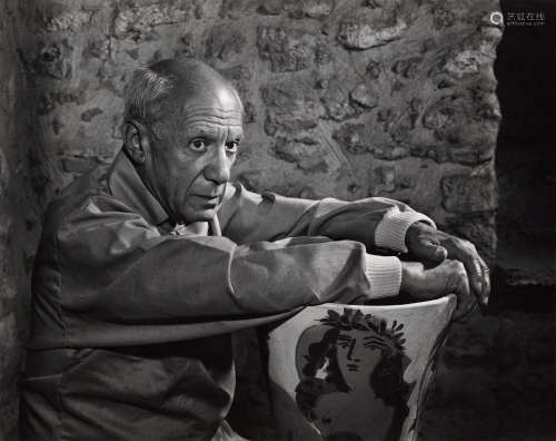 尤瑟夫·卡什 1954 尤瑟夫·卡什 保罗·毕加索肖像照（附签名摄影书）...