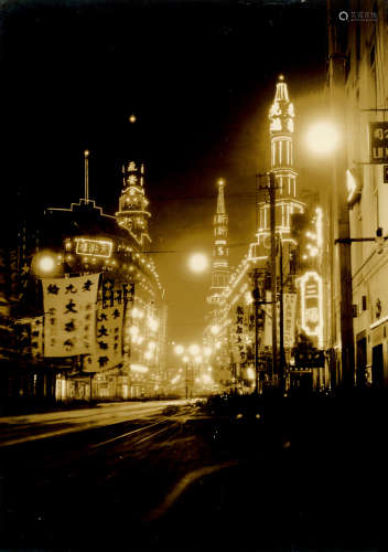 1930s 民国上海大幅建筑风景照（15张） 银盐纸基/Gelatin Silver P...