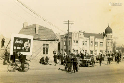 1933 民国上海公交及交通广告宣传照及手稿（16张） 银盐纸基
