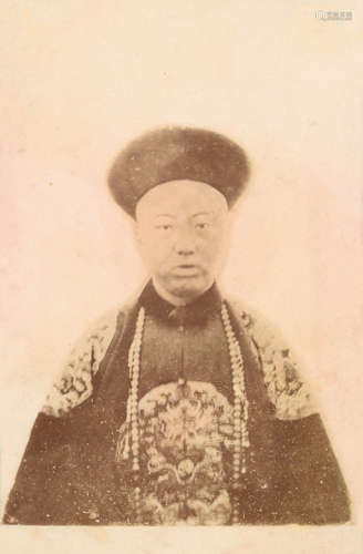 1860-1870s 李鸿章、左宗棠、奕𫍽等肖像CDV照（4张） 蛋白照片/Album...