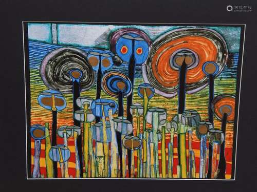 Friedensreich Hundertwasser (1928-2000) "Das Gras marsc...