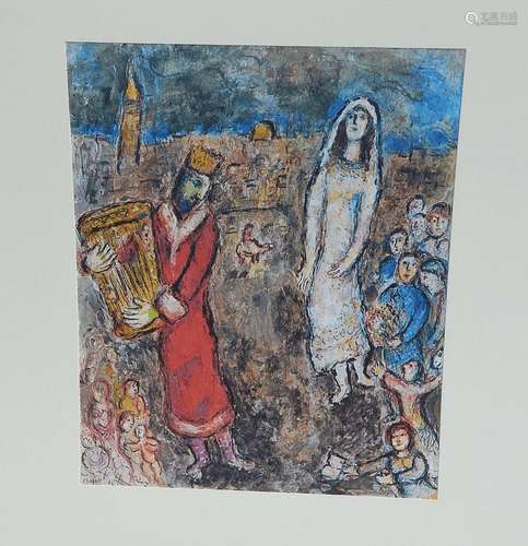 Marc Chagall (1887-1985)"David & Bethsabée",Fa...