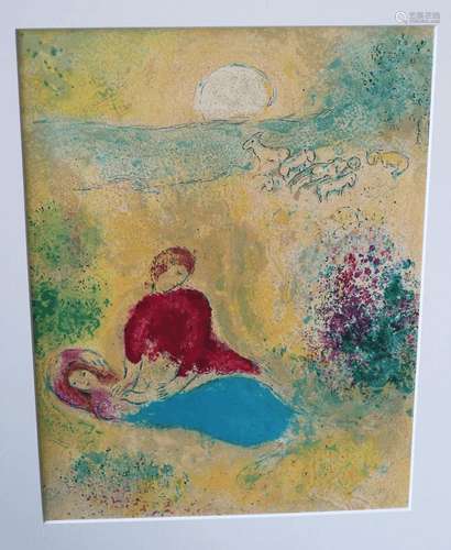 Marc Chagall (1887-1985)"Flucht der Zirkade", Farb...