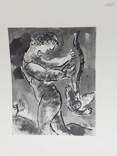 Marc Chagall (1887-1985)"Nemrod",Heliogravure,ca.3...