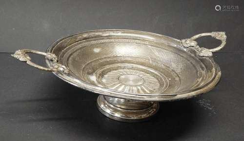 Henkelfußschale,silver plated,bezeichnet WMFM,um 1900,Durchm...