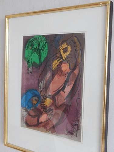 Marc Chagall (1887-1985) "David und Absalmon",Farb...