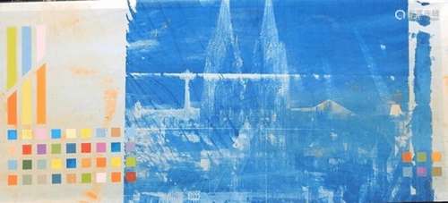 Dieter Nußbaum(1972) "Komposition mit Kölner Dom",...