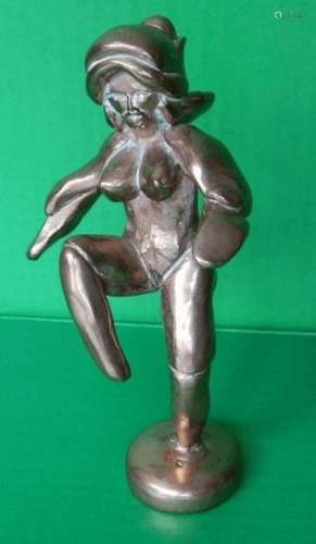 Pierre Pouveur(1949)"Stehender Frauenakt",Bronze, ...