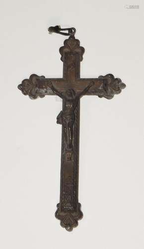 Wandkreuz,Messing,patiniert,Länge ca.25cm