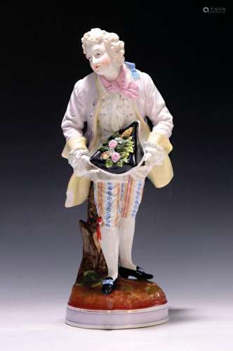 Large porcelain figure, probably France, around 1880