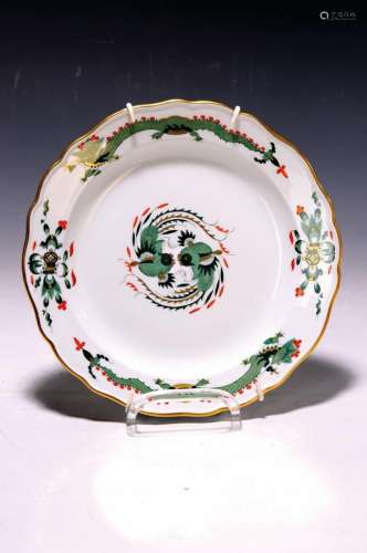 Plate, Meissen, 1924-33, porcelain, rich dragon
