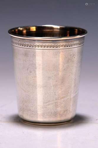 Silver beaker, German, around 1880/90, 900 silver