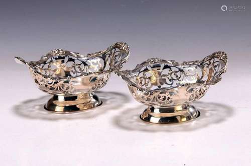 2 decorative bowls, Sheffield England, around 1920