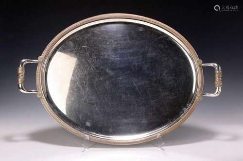 Large tray, Christofle Paris, silver-plated metal