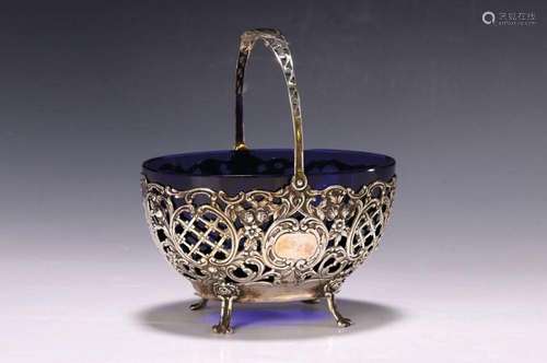 Decorative bowl, German, Hanau, around 1910, 800 silver