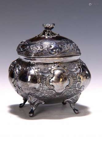 Covered box, rococo style, probably Hanau, around 1900