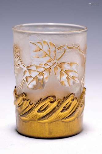 Small vase, Legras & Cie, around 1900/05, clear glass