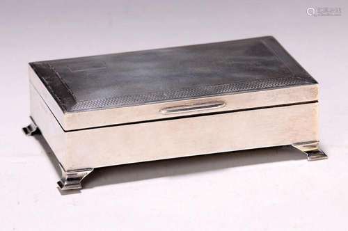 Large lidded box, Birmingham, around 1963, sterling