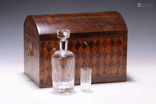 Liqueur service, Daum Nancy, probably from the 1960s in a