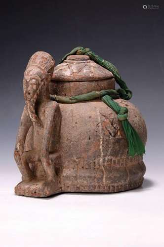 Mouse oracle, Baule, before 1950, hardwood, carved from