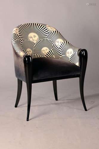 Designer chair, Piero Fornasetti (1913-1988 Milan)