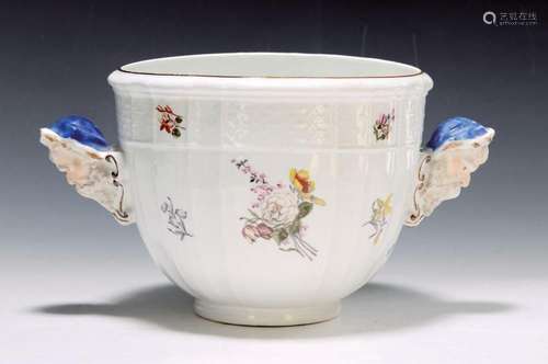 Rare cachepot/wine cooler, Meissen, around 1745