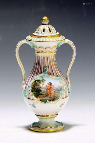 Brule de Parfum, Meissen, around 1880, porcelain