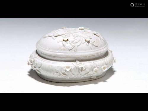 Early lid box, so-called Böttgerporzellan, Meissen