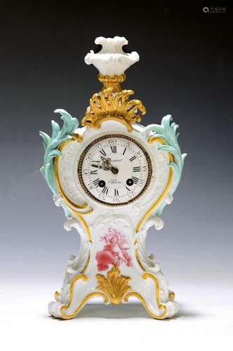 Table clock, Meissen, Punktzeit, around 1771/73