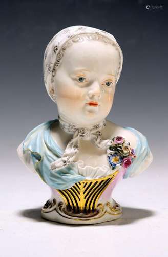 Bust of a child, Meissen, around 1880, model by J. J