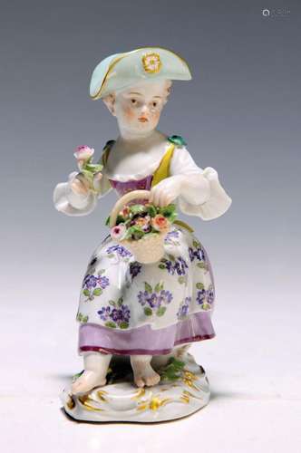 Porcelain figure, Meissen, around 1924-33, gardener