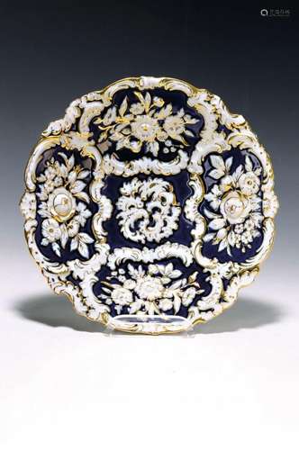 Ceremonial bowl, Meissen, 1924-33, porcelain, cobalt blue